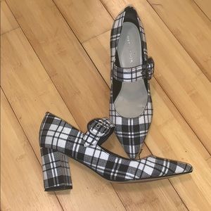 Marc Fisher Plaid pointed toe pump